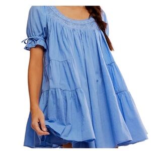 LIKE NEW!! Free People Womens Sandy Shores Babydoll Mini Dress size S
